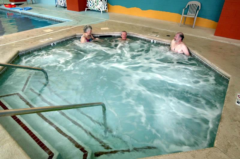 The jacuzzi at the Lelia Patterson Center