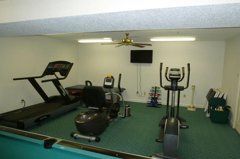 Fitness equipment at the Lelia Patterson Center