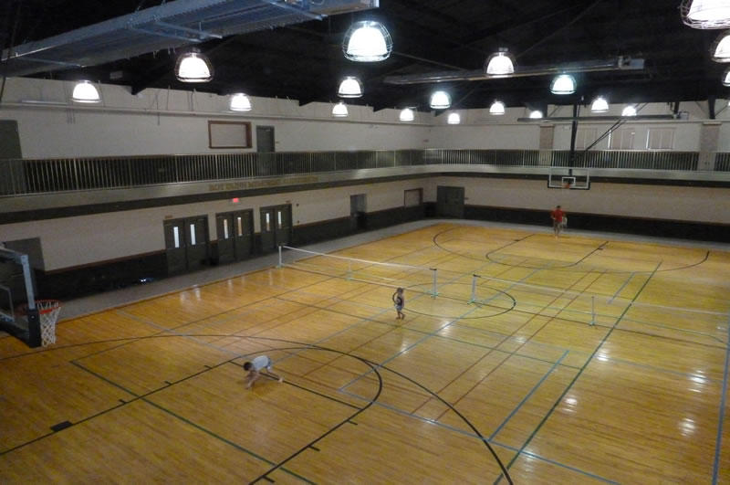 The pickleball court
